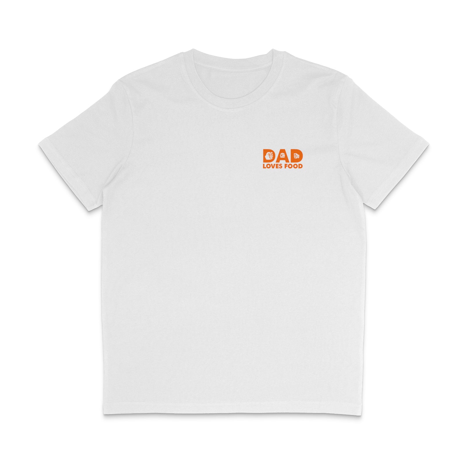 Dad Loves Food White T-Shirt