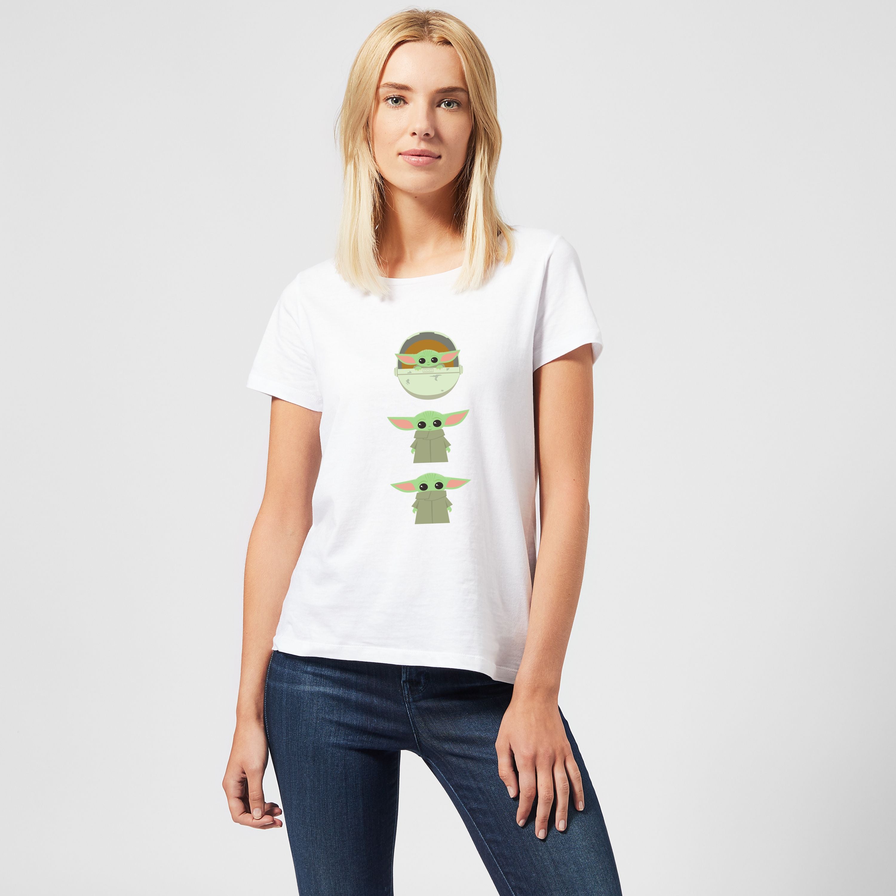 Official The Mandalorian The Child Poses Women's T-Shirt