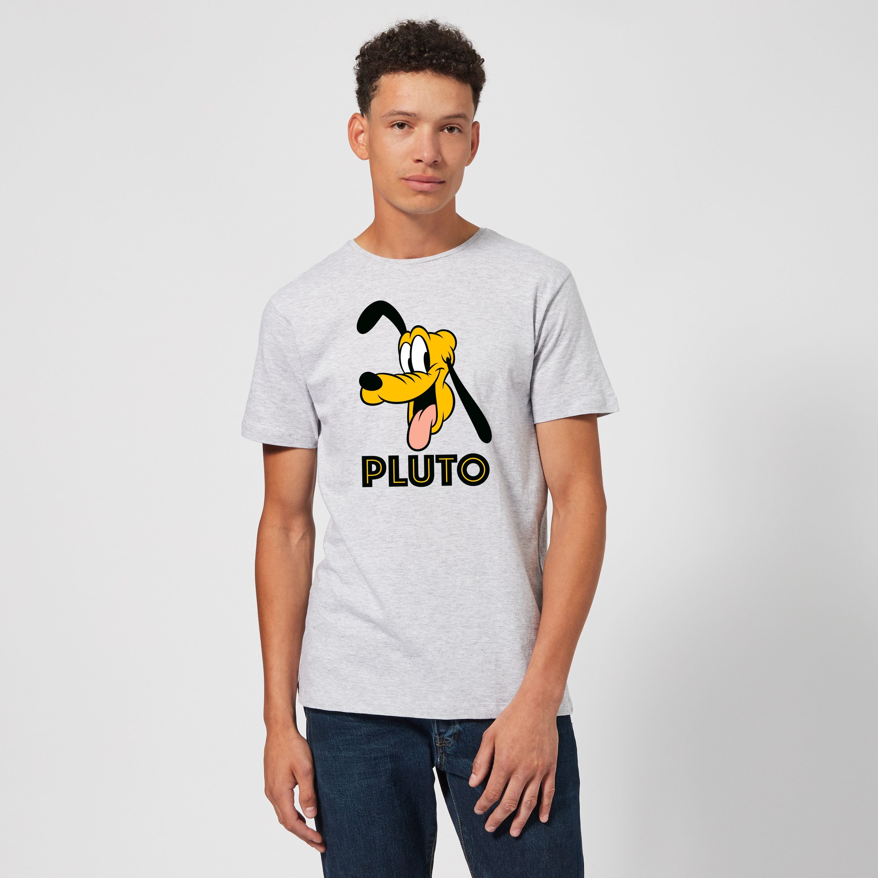 Official Disney Mickey Mouse Pluto Face T-Shirt