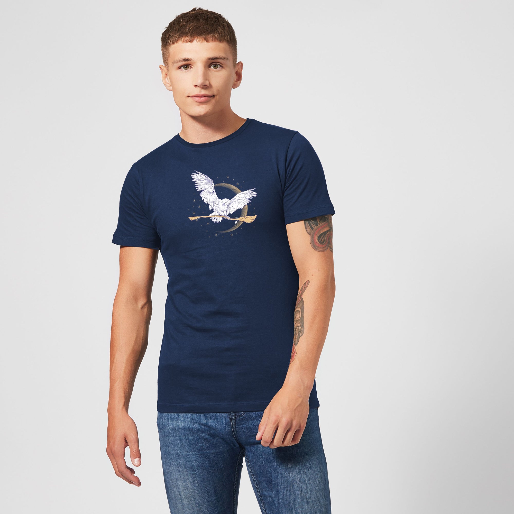 Official Harry Potter Hedwig Broom Unisex T-Shirt