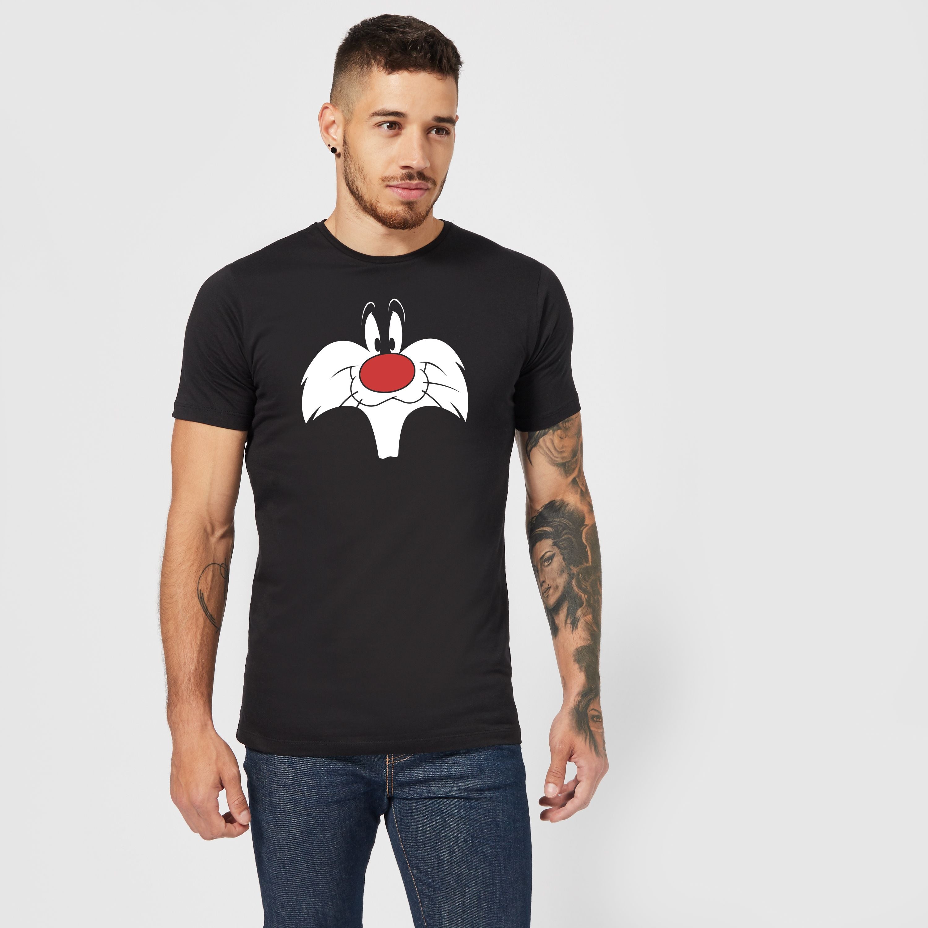 Official Looney Tunes Sylvester Big Face Unisex T-Shirt
