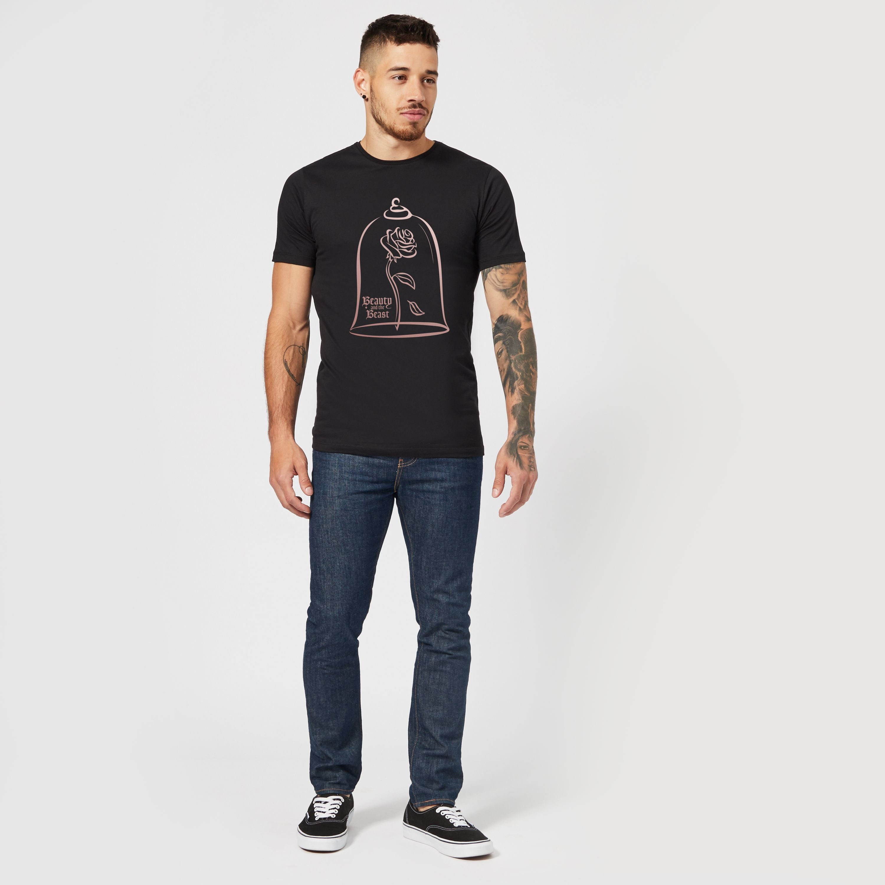 Official Disney Beauty And The Beast Rose Gold Unisex T-Shirt