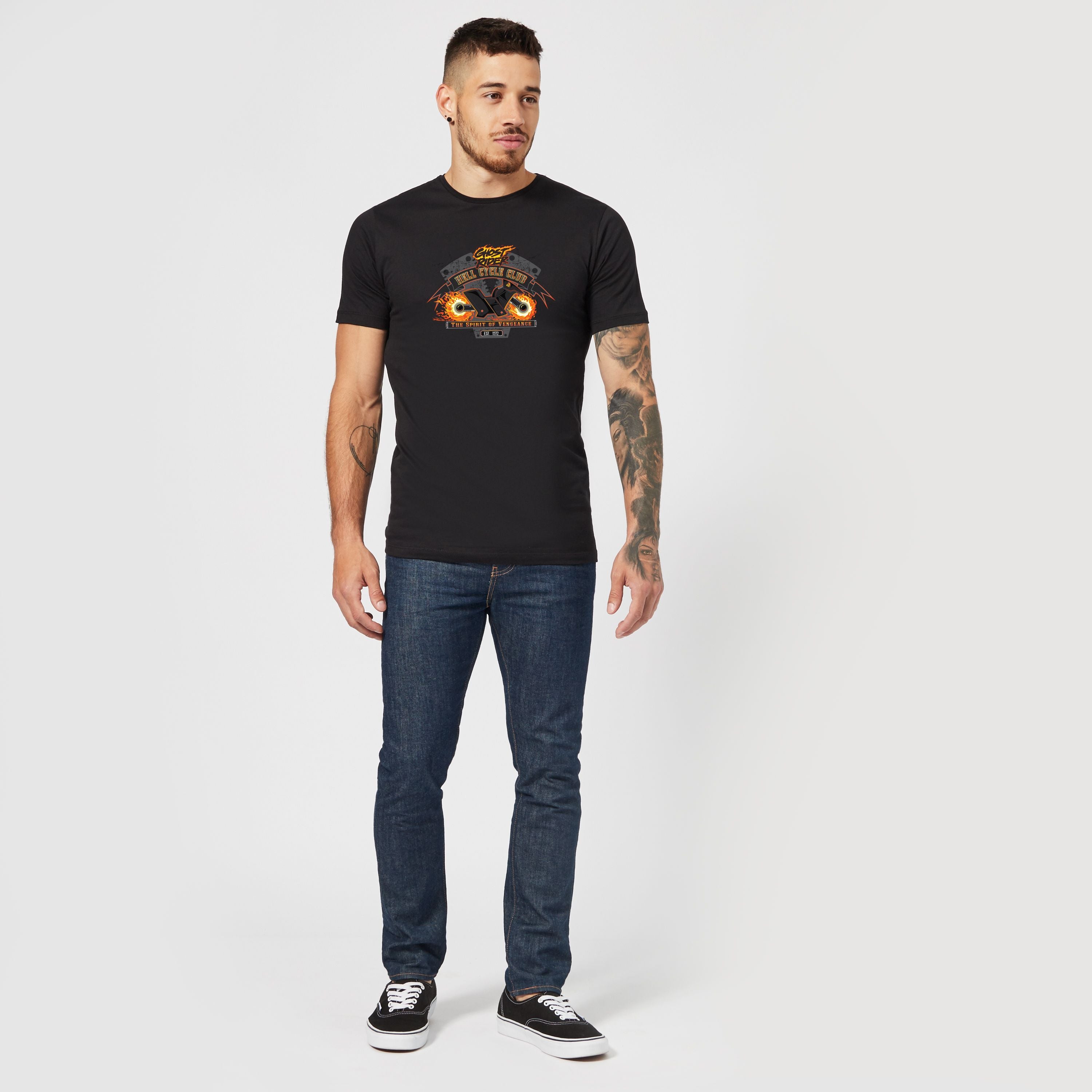 Official Marvel Ghost Rider Hell Cycle Club Unisex T-Shirt