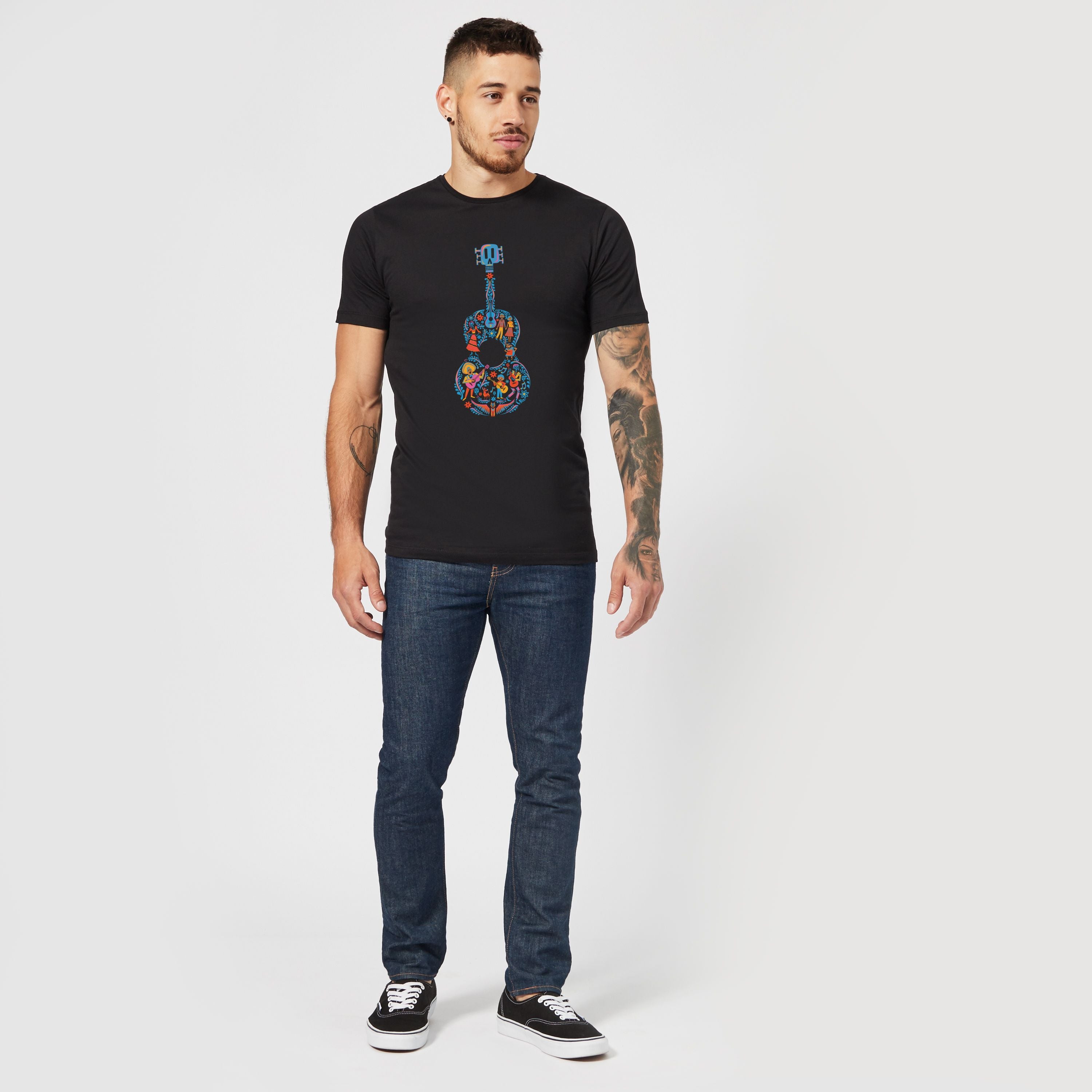 Official Disney Coco Guitar Pattern Unisex T-Shirt