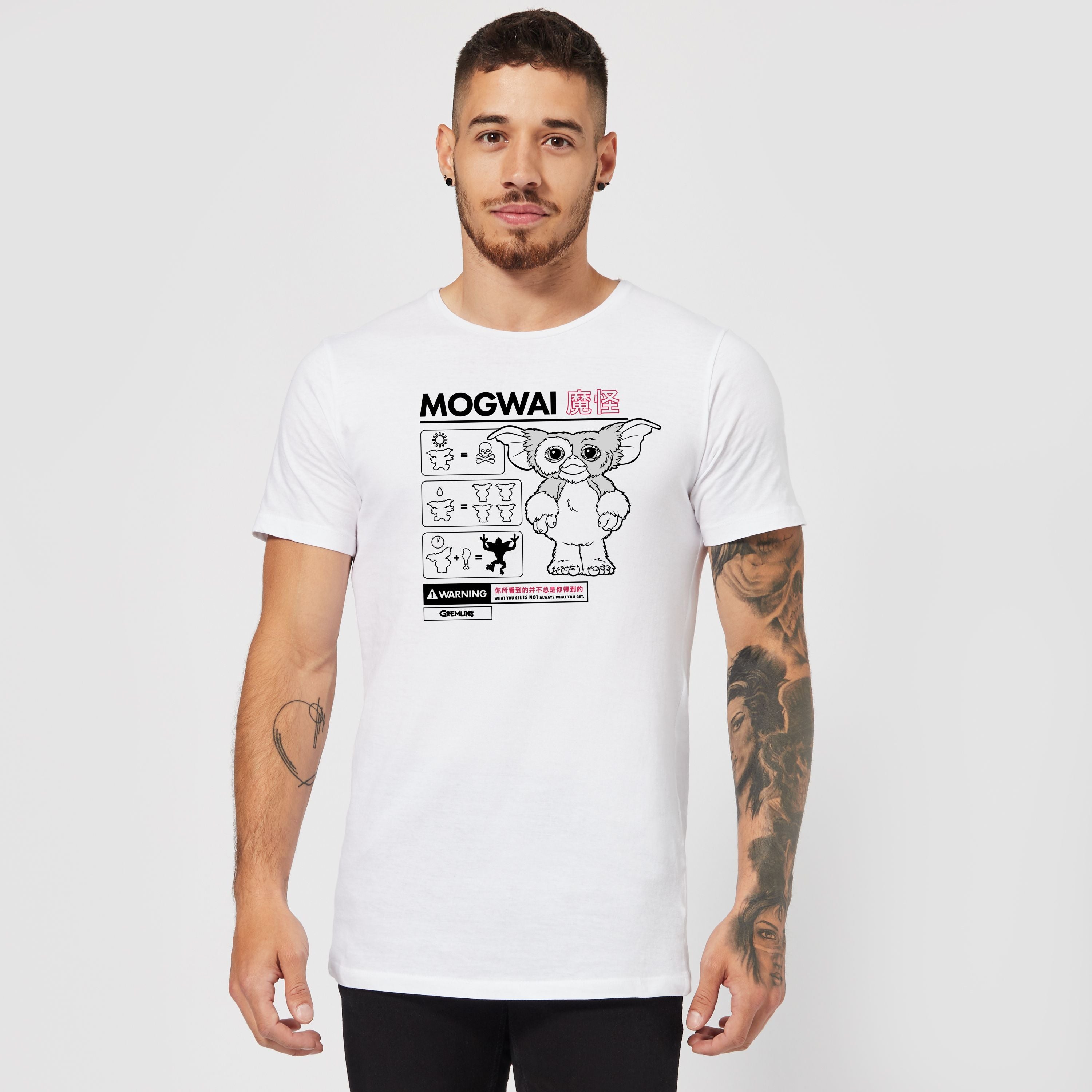 Official Gremlins Mogwai Instructional Unisex T-Shirt - White