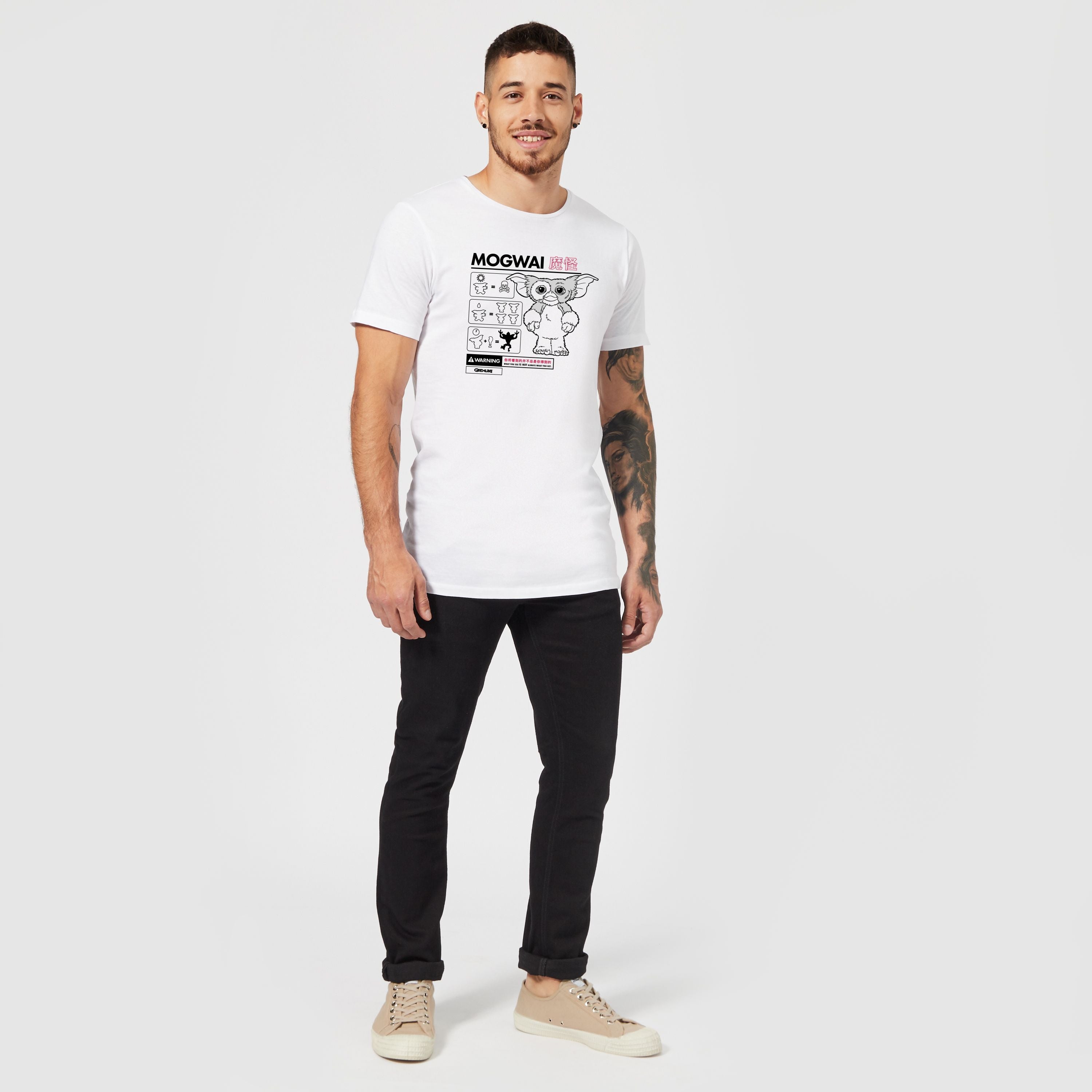 Official Gremlins Mogwai Instructional Unisex T-Shirt - White