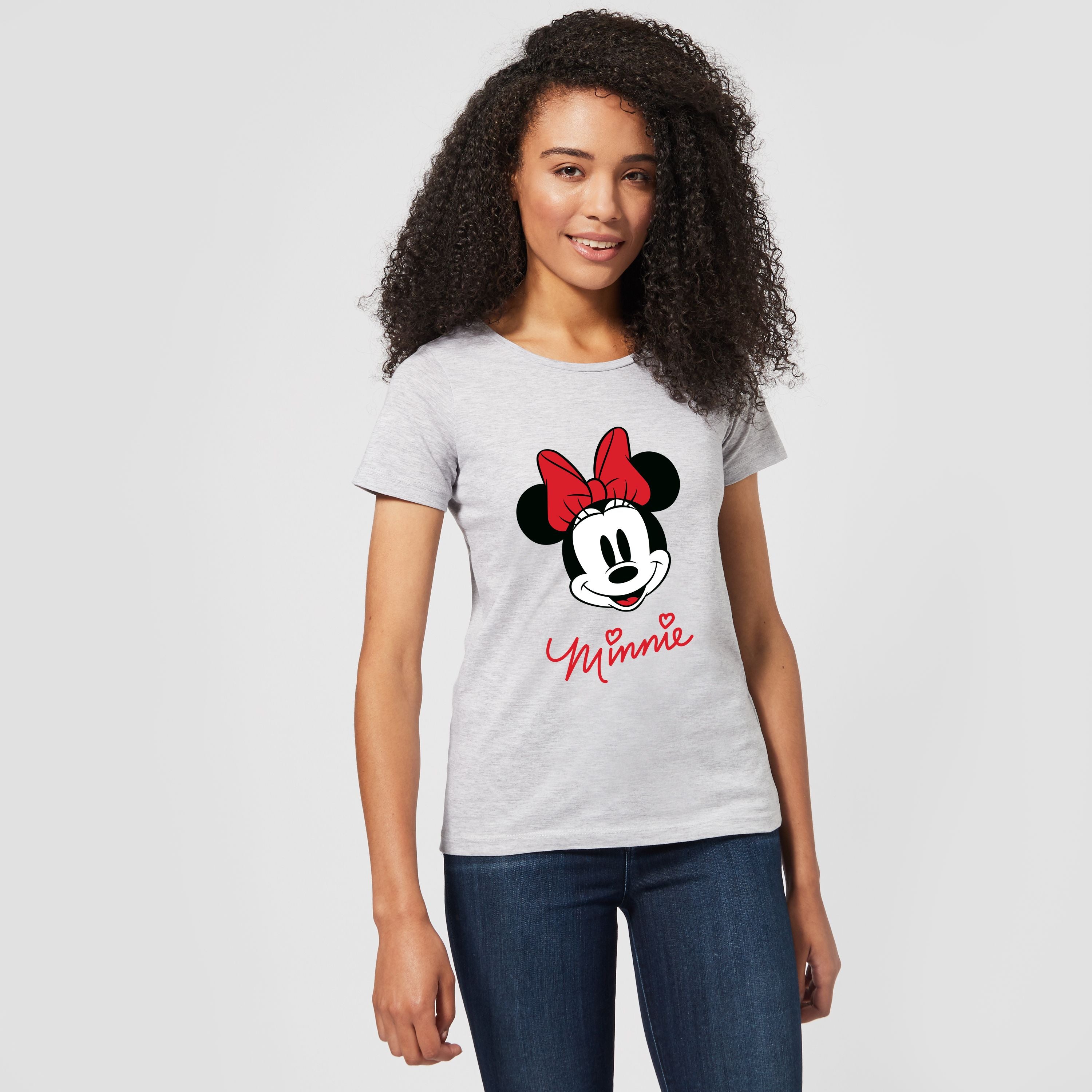 Official Disney Mickey Mouse Minnie Face Women's T-Shirt