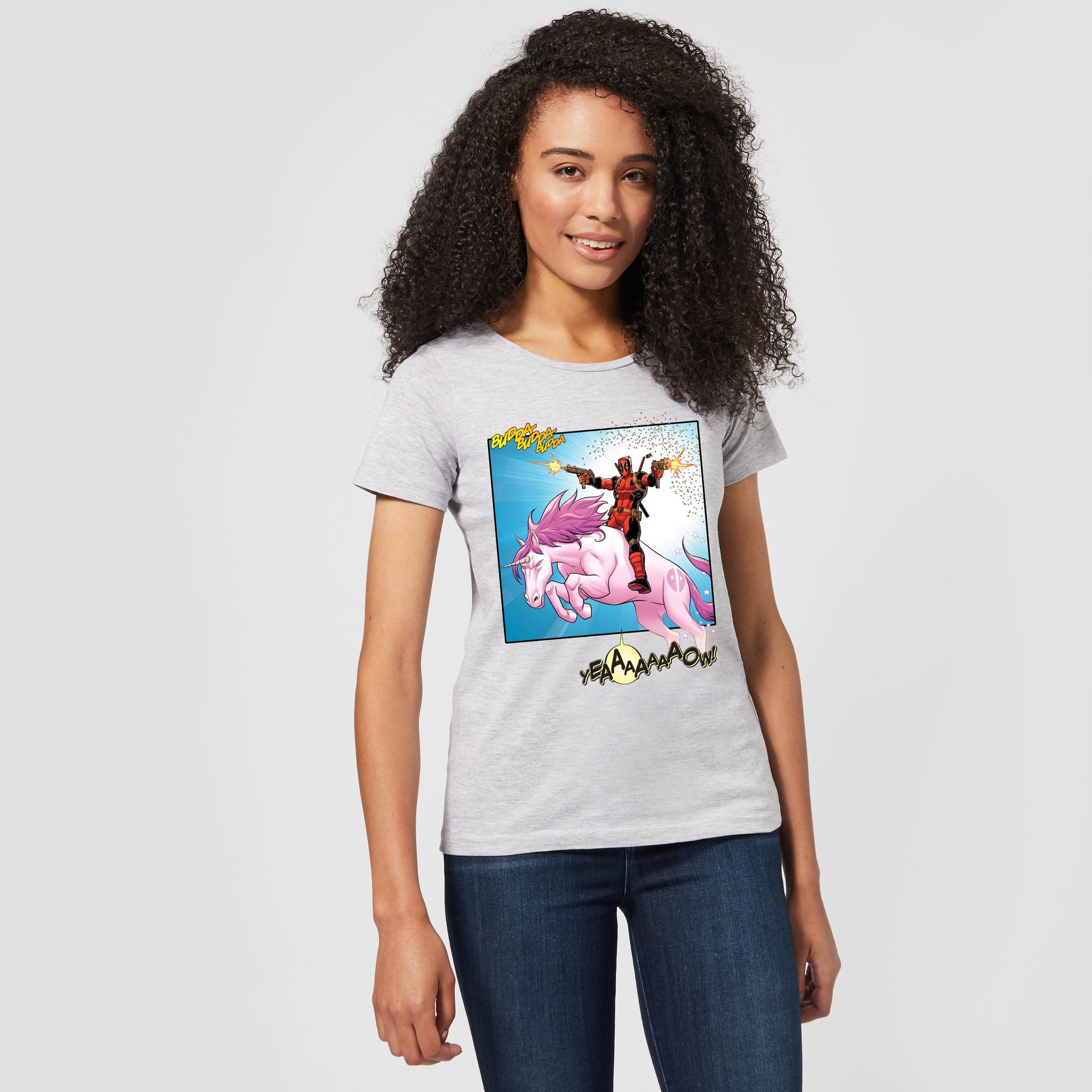 Official Marvel Deadpool Unicorn Battle Women's T-Shirt