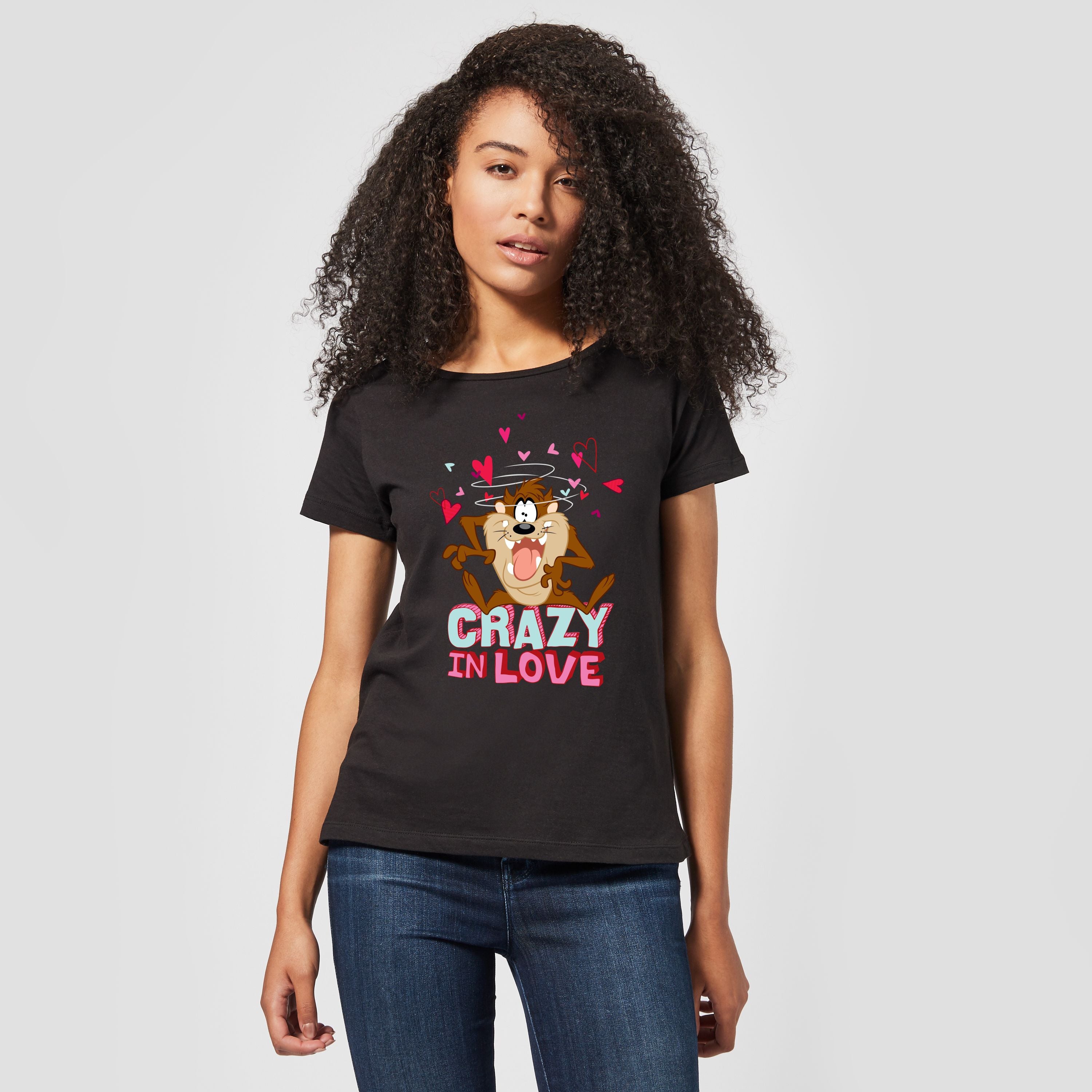 Official Looney Tunes Crazy In Love Tasmanian Devil Women's T-Shirt
