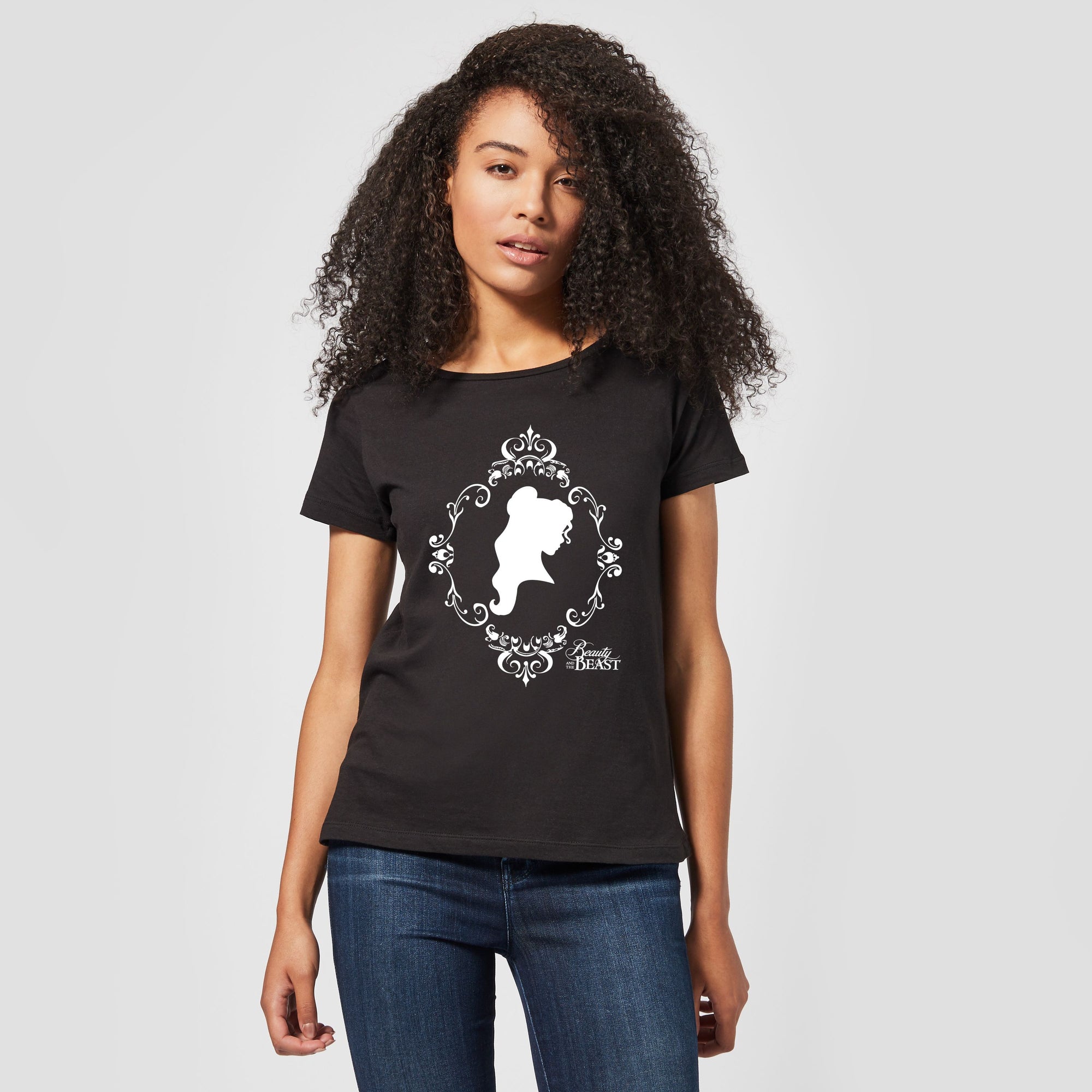 Official Disney Beauty And The Beast Belle Silhouette Women's T-Shirt