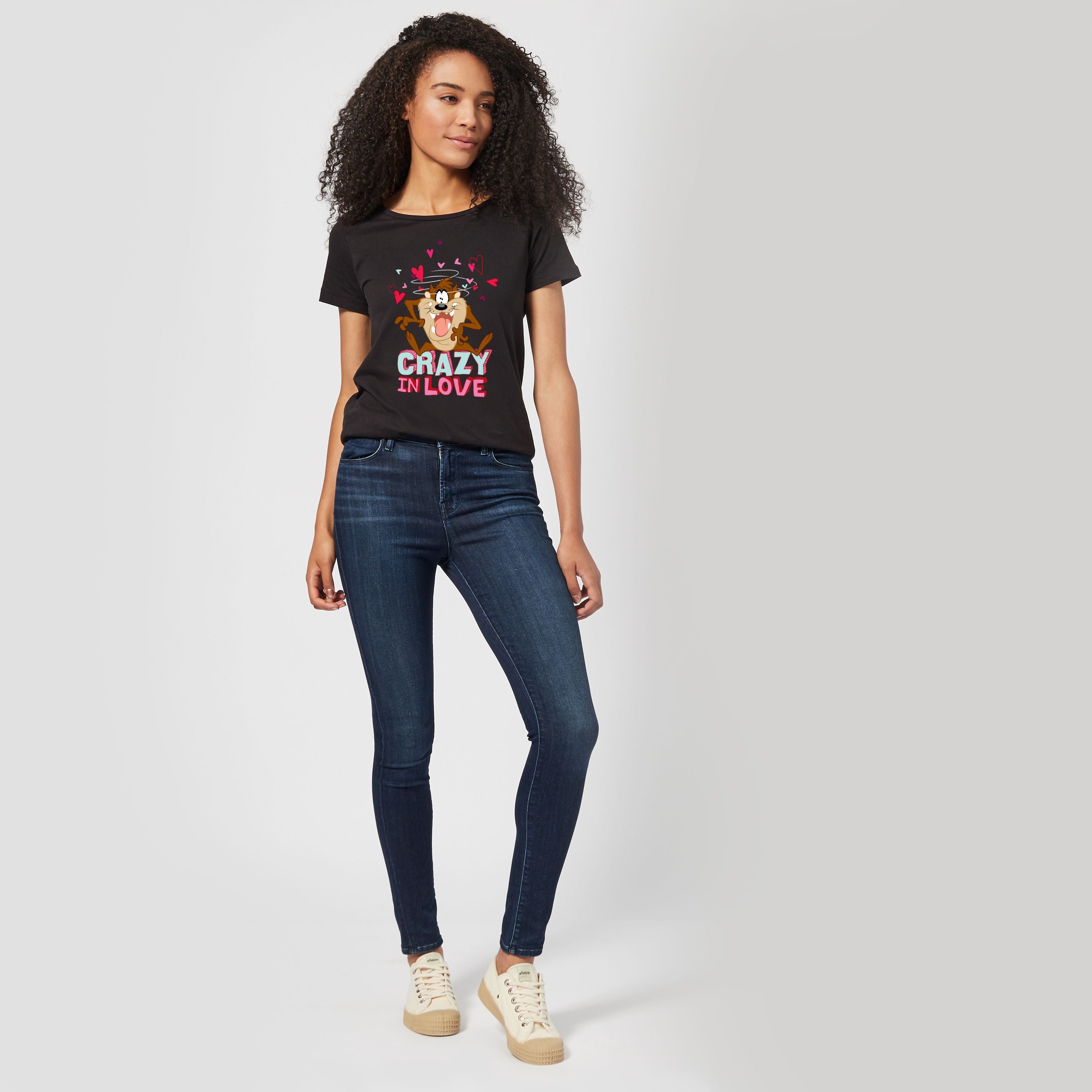 Official Looney Tunes Crazy In Love Tasmanian Devil Women's T-Shirt