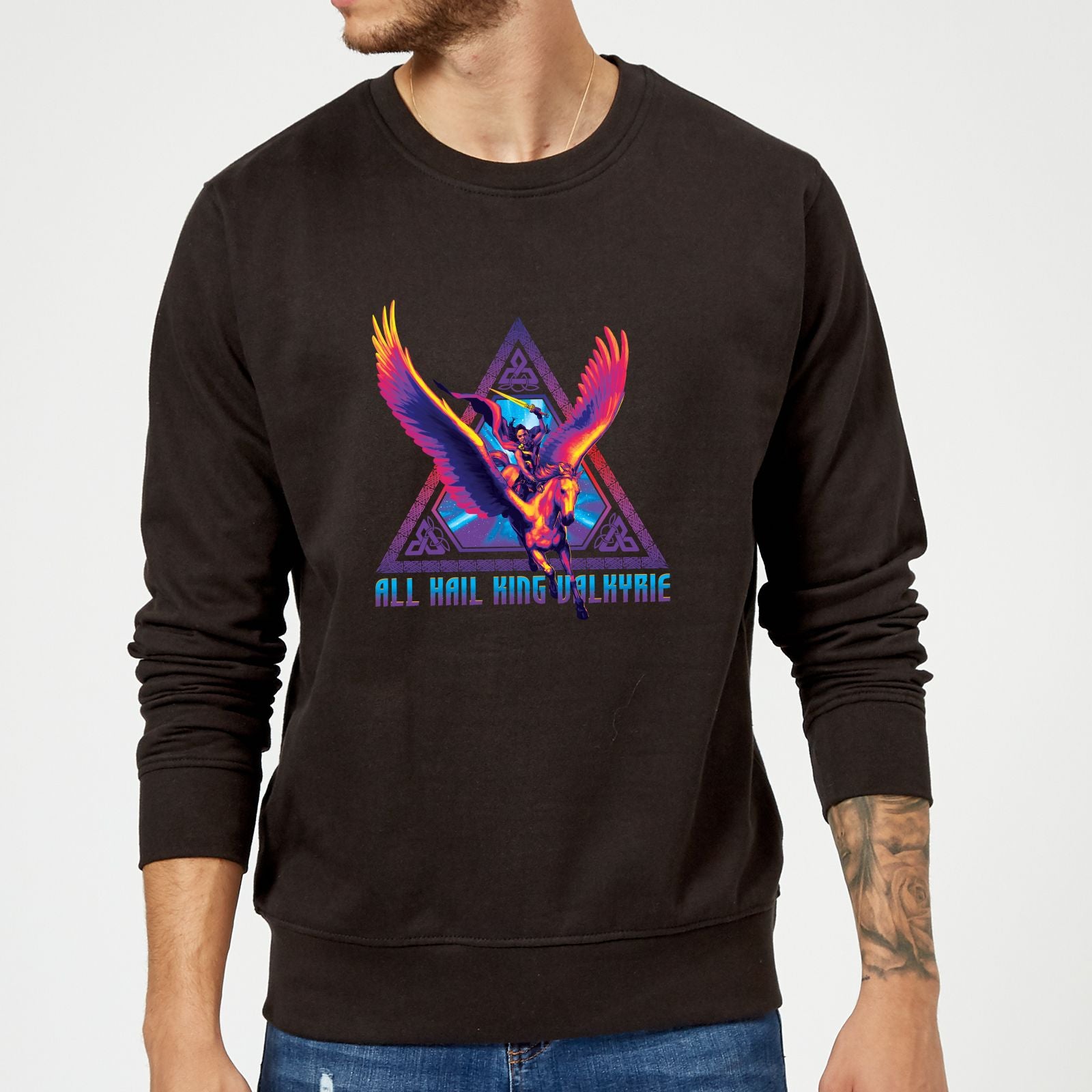 Official Marvel Thor Love and Thunder King Valkyrie Sweatshirt