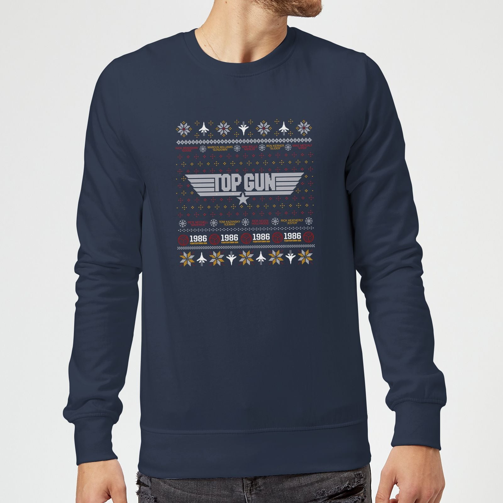 Official Top Gun Festive Flight Christmas Sweatshirt
