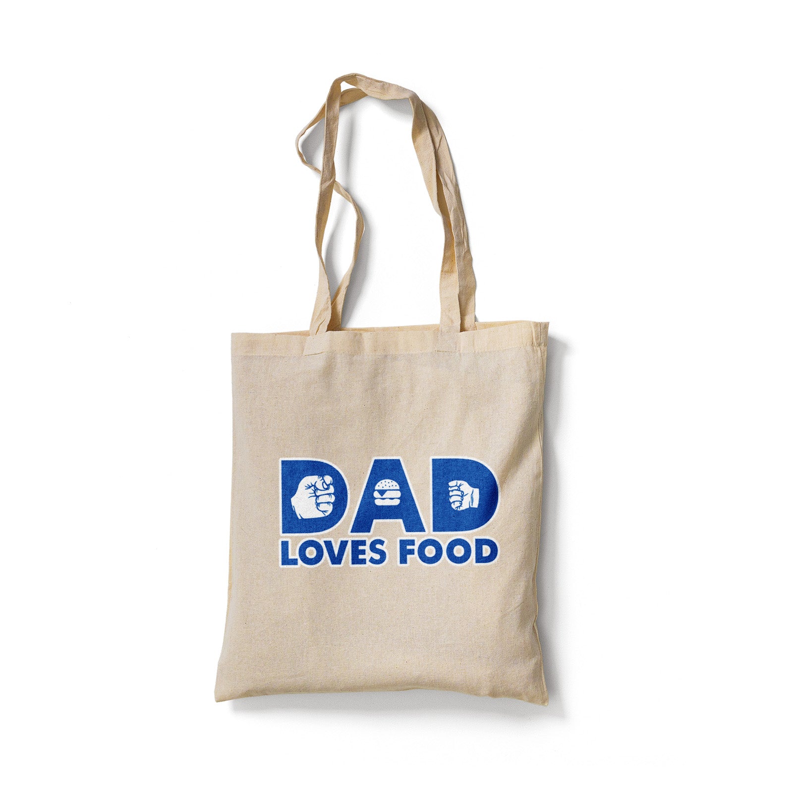 Dad Loves Food Natural - Tote Bag