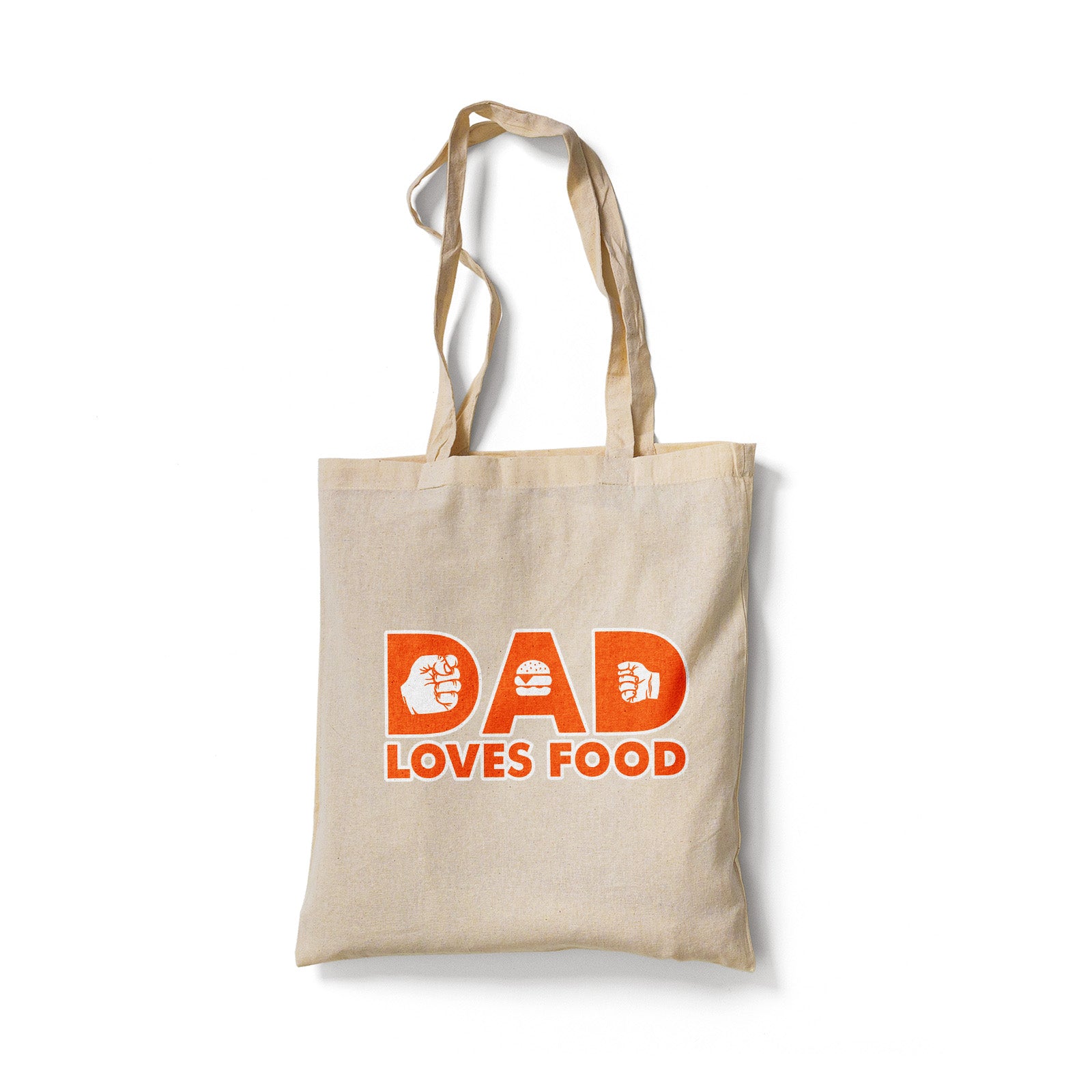 Dad Loves Food Natural - Tote Bag