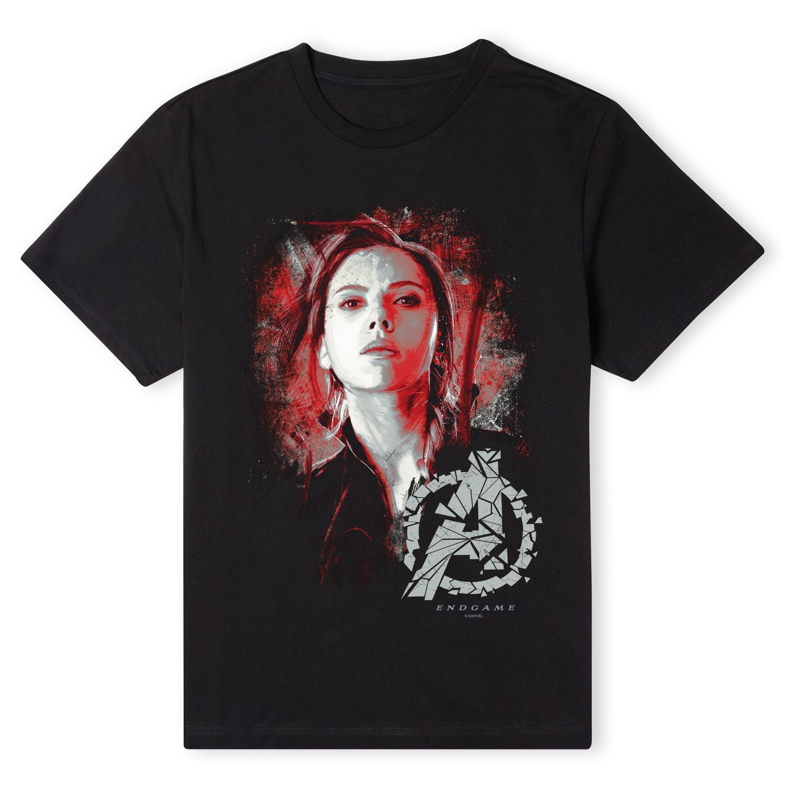 Official Marvel Avengers Endgame Black Widow Brushed Unisex T-Shirt