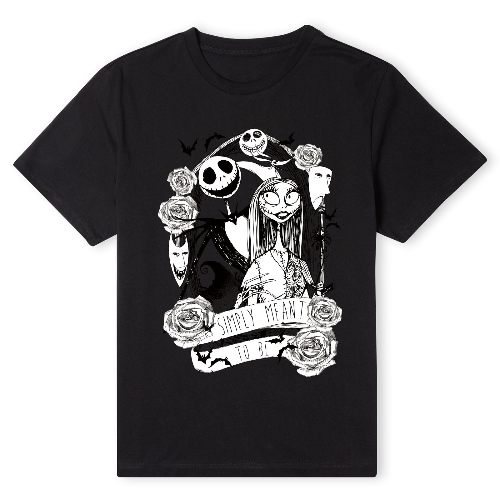 Official The Nightmare Before Christmas Jack Skellington And Sally T-Shirt