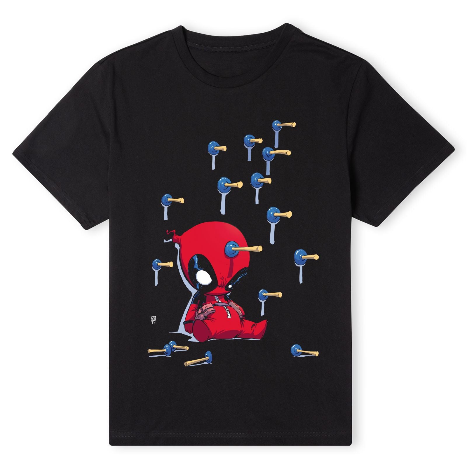 Official Marvel Deadpool Cartoon Knockout T-Shirt