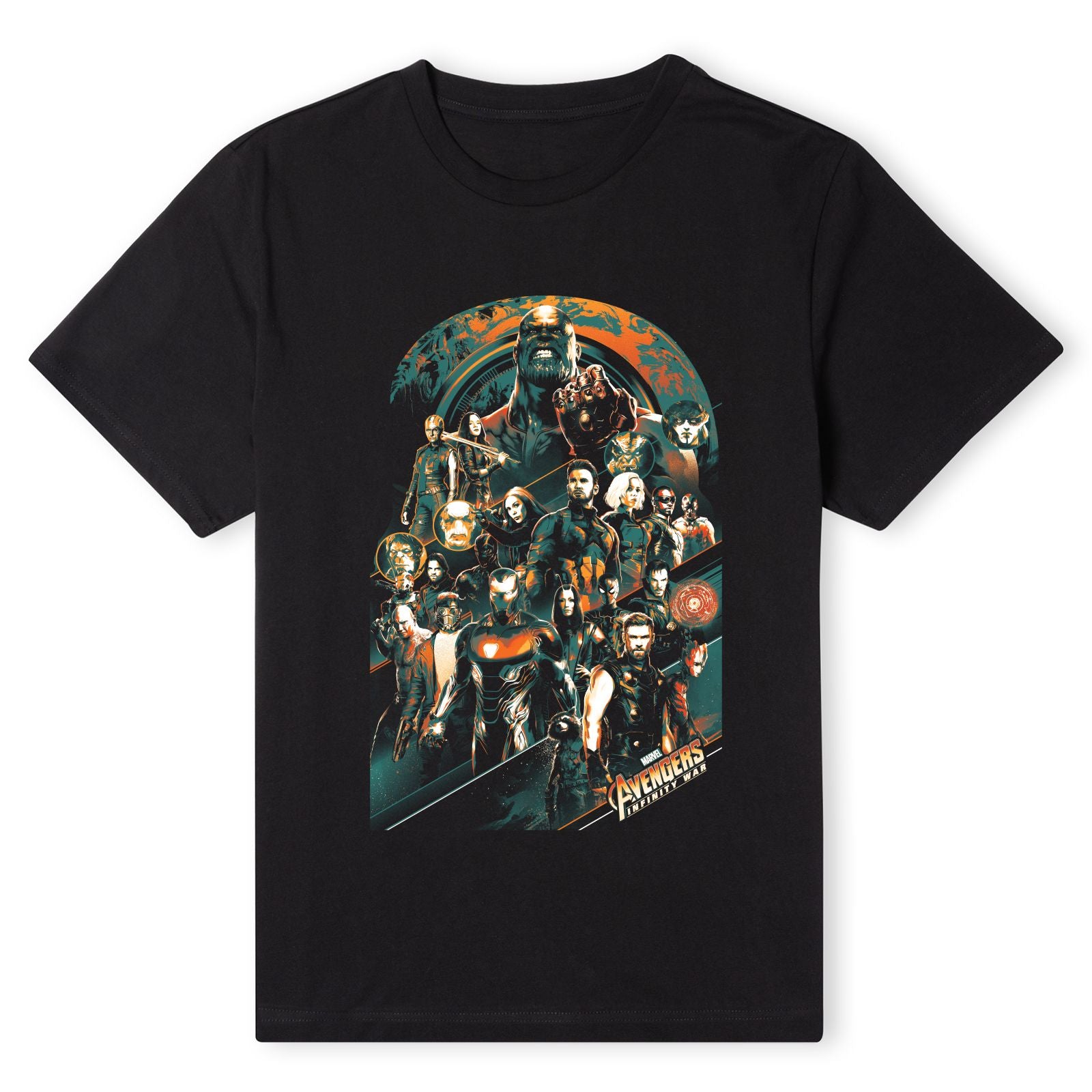 Official Marvel Infinity War Avengers Team Unisex Short Sleeve T-Shirt