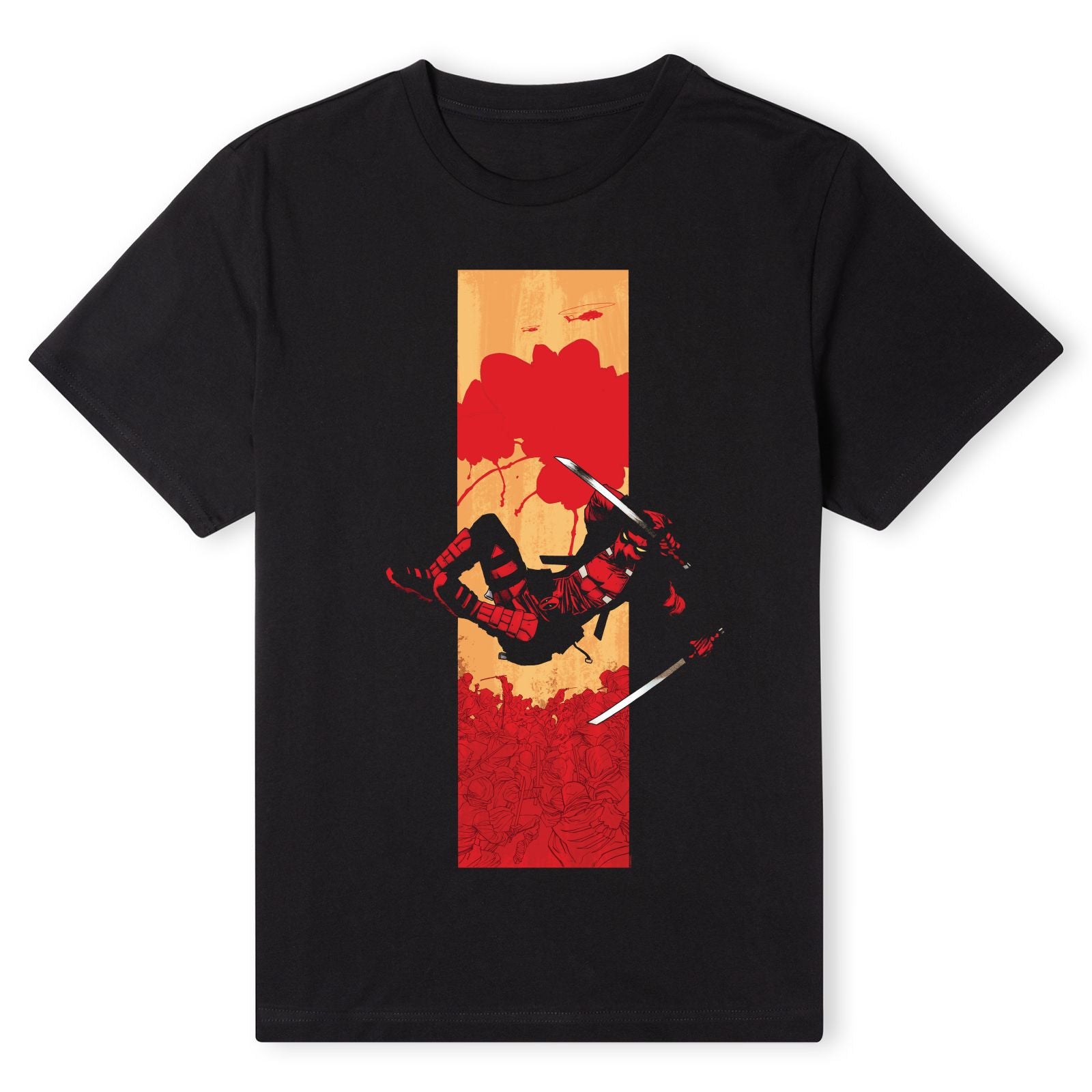 Official Marvel Deadpool Blood Strip Unisex T-Shirt