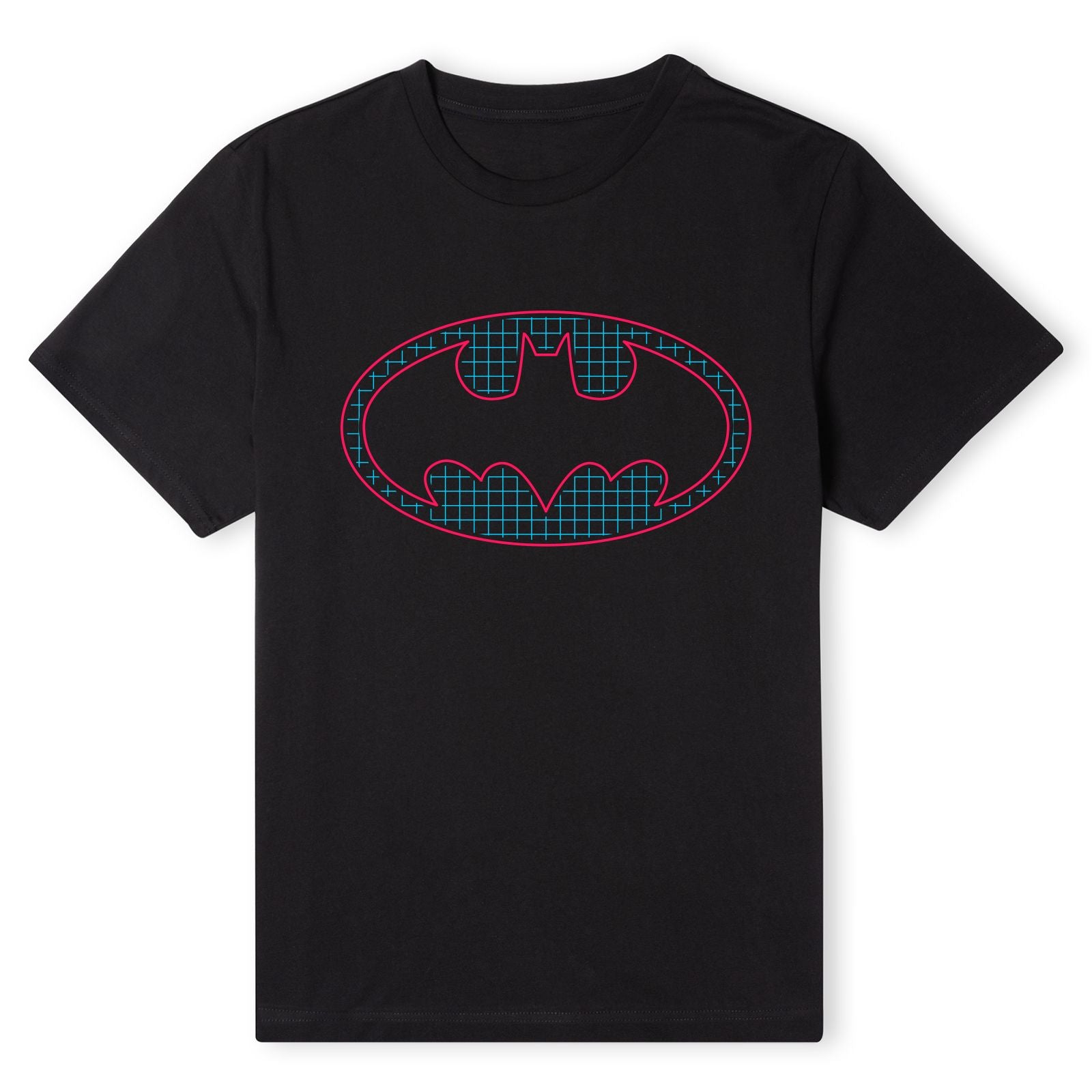 Official DC Comics Justice League Batman Retro Grid Logo Unisex T-Shirt