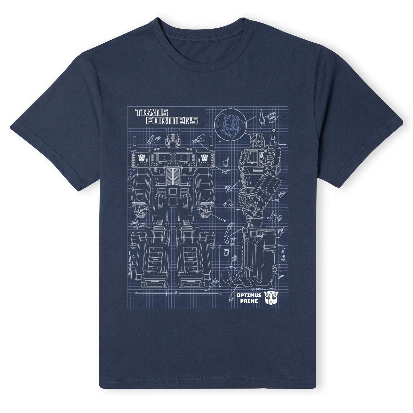Official Transformers Optimus Prime Schematic Unisex T-Shirt