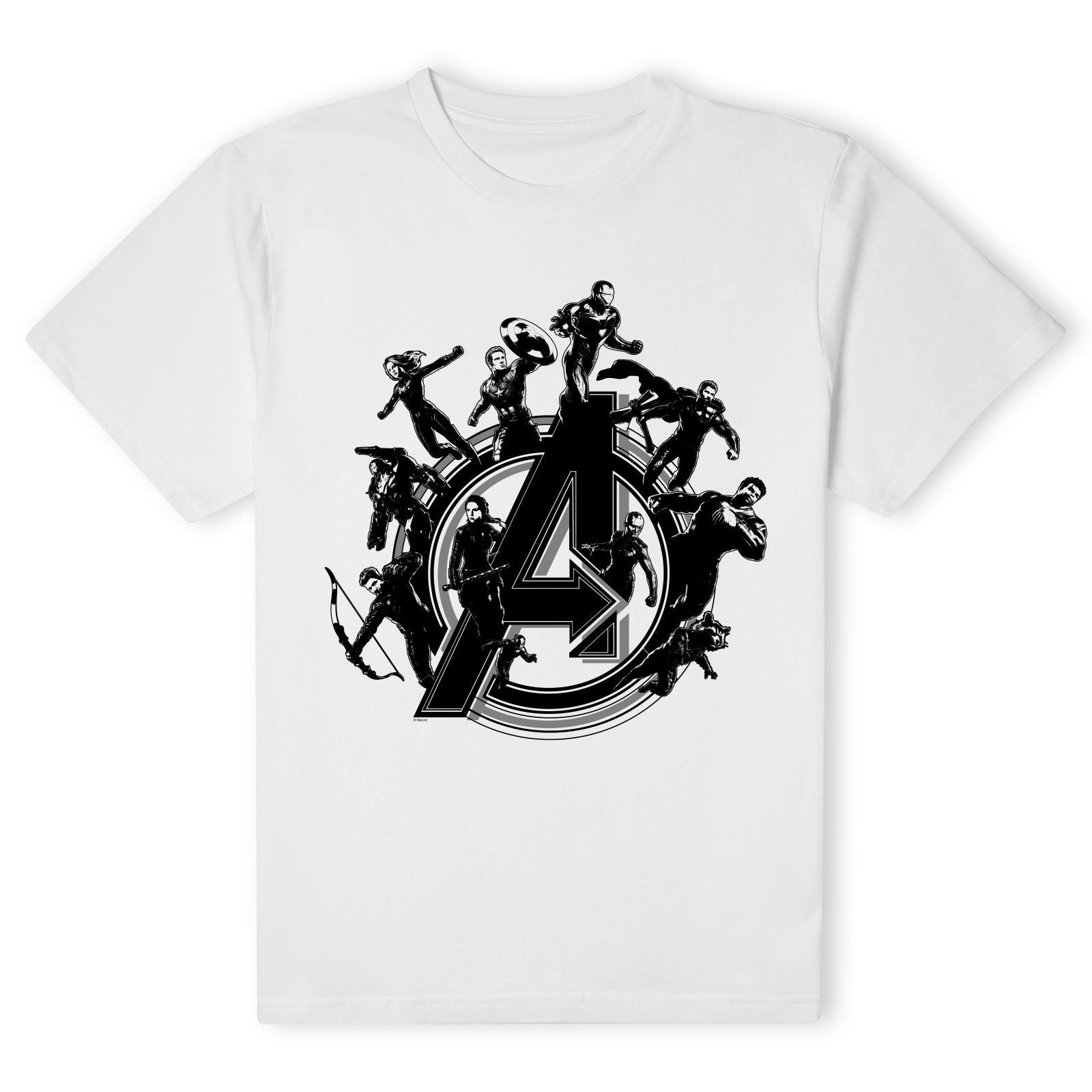 Official Marvel Avengers Endgame Hero Circle Unisex T-Shirt