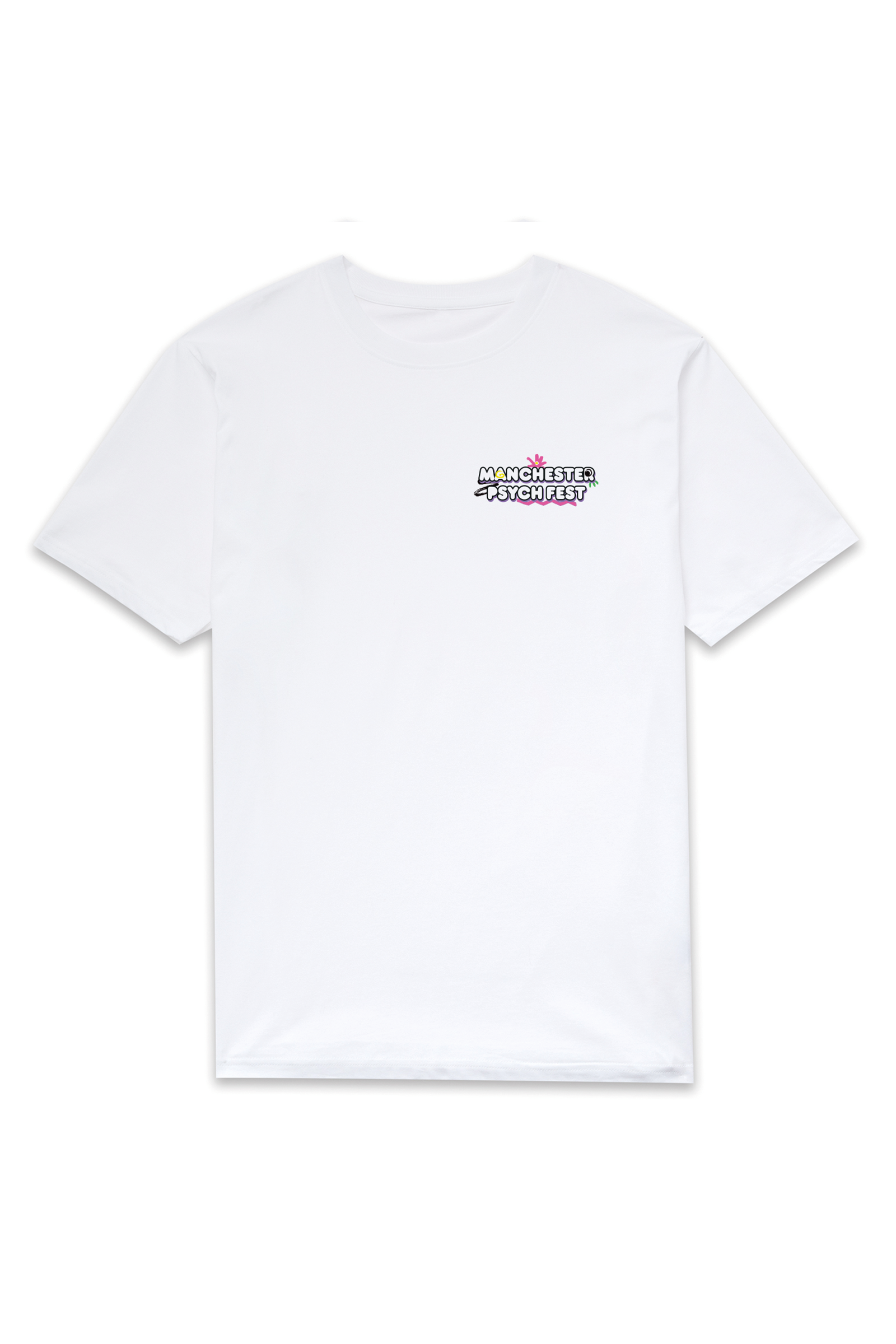 Manchester Psych Fest 2023 Festival Short Sleeve T-Shirt - White