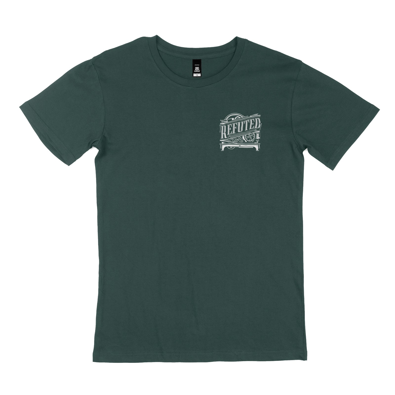 Refuted Left Chest Logo - Pine Green