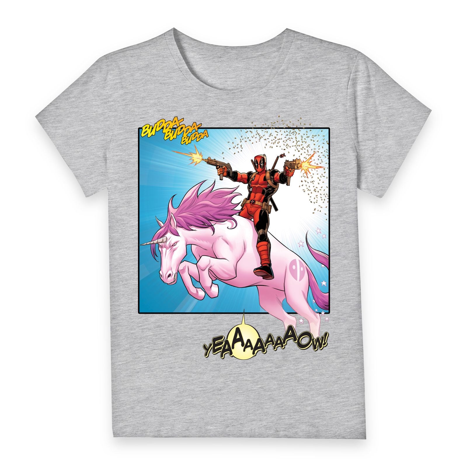 Official Marvel Deadpool Unicorn Battle Women's T-Shirt